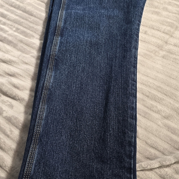 Wrangler RIGGS Workwear Durable Jeans Mens 36x32 Stretch Utility Dark Blue. 178 - Picture 4 of 7